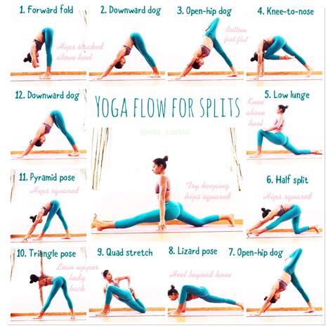 The Perfect Hip Opening Yoga Flow Sequence To Prep For Splits Check Out My Instagram Miss