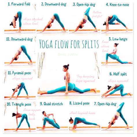 the perfect hip opening yoga flow sequence to prep for splits check out my instagram miss