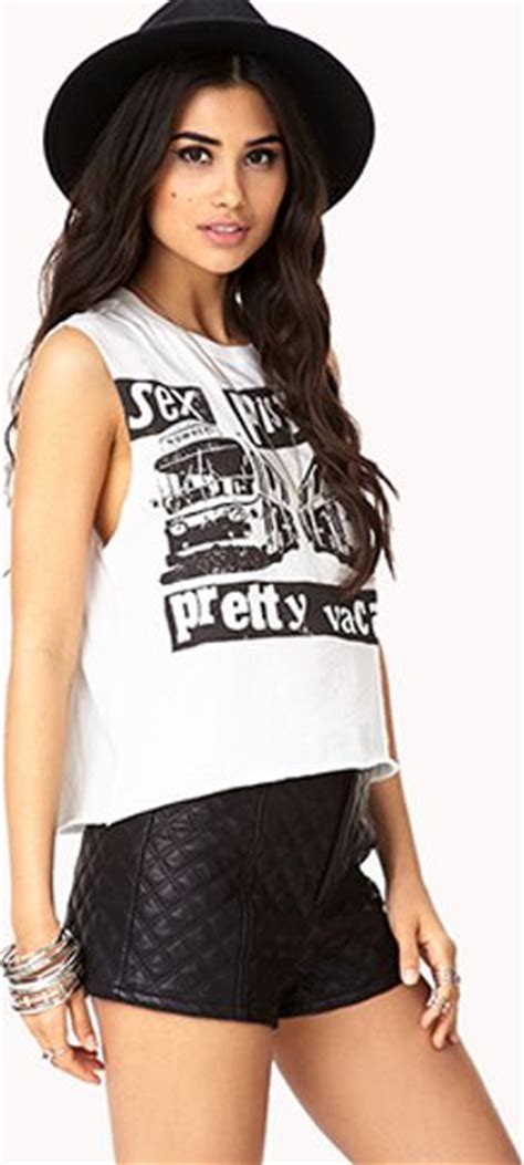 Forever 21 Sex Pistols Muscle Tee In White Ivoryblack Lyst