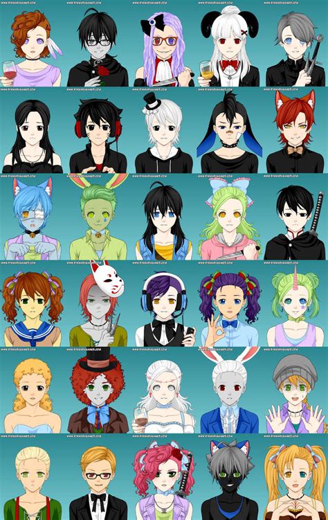 Mega Anime Avatar Creator By Rozibelaya On Deviantart