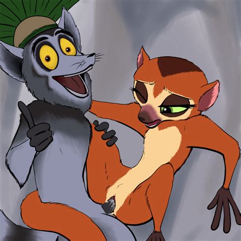 Rule 34 All Hail King Julien Clitoris Clover Madagascar Dreamworks Duo Female Fur Green Eyes
