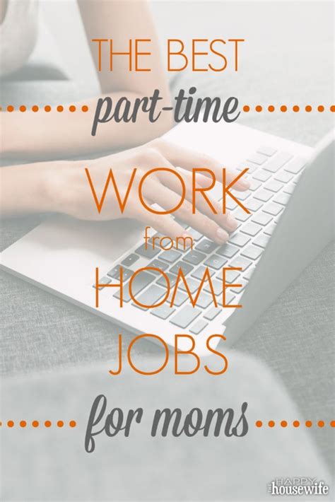 best work from home jobs for moms the happy housewife™ frugal living