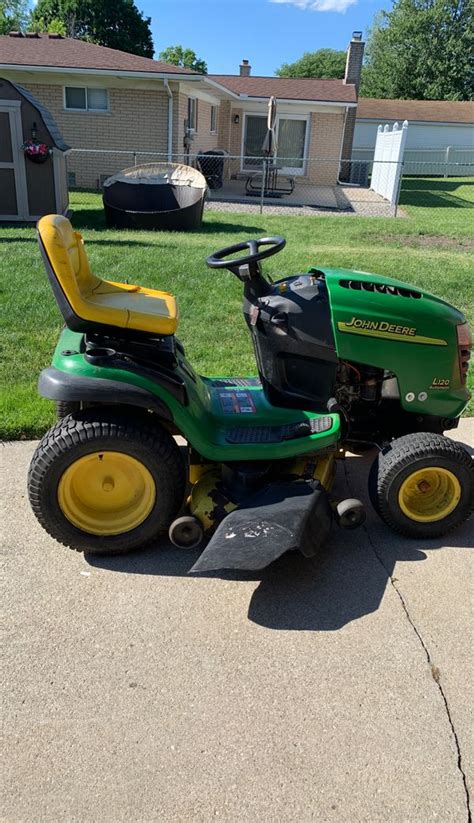 John Deere L120 Automatic Riding Lawn Mower Under Farming For Sale In