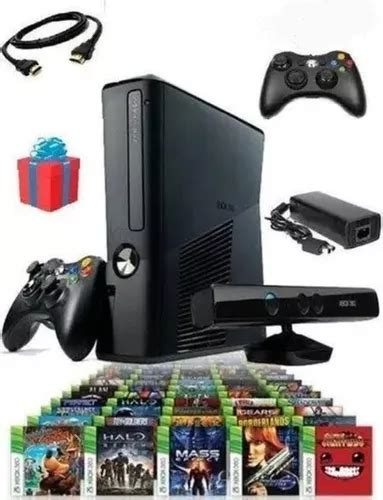 Xbox Completo 10 Jogos A Sua Escolha 2 Controles Originais Kinect