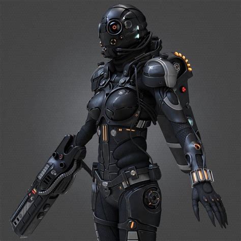 Sci Fi Cyborg Female 3d Model Best Of 3d Models