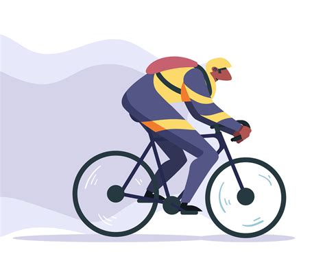 Man Riding Bicycle Vector Art And Graphics