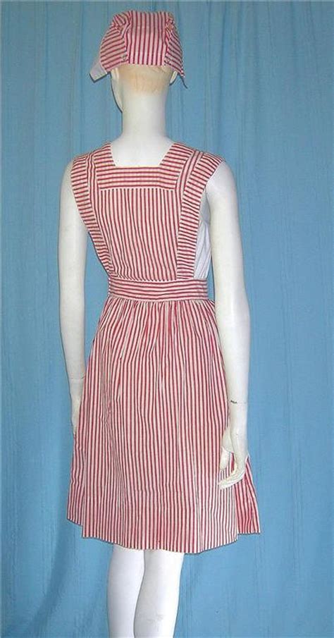 50s 60s Vintage Candy Striper Volunteer Uniform Nurse Dress Etsy