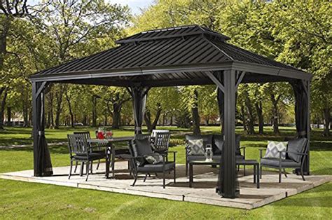 This canopy gives you more flexibility with great coverage. Nice 12 X 16 Gazebo #1 Patio Gazebo Sun Shelter 12 X 16 ...