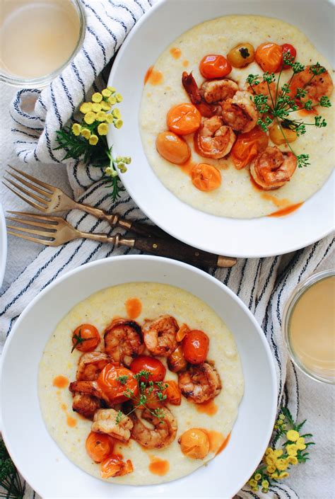 Looking for an easy gift idea? Cheesy Corn Grits with Fiery Shrimp | Bev Cooks | Recipe ...