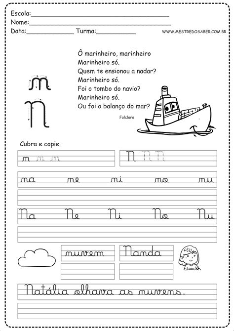 0 ratings0% found this document useful (0 votes). Caderno de Caligrafia para imprimir - Mestre do Saber ...