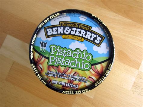 Frozen Friday Ben And Jerrys Pistachio Pistachio Ice Cream Brand Eating