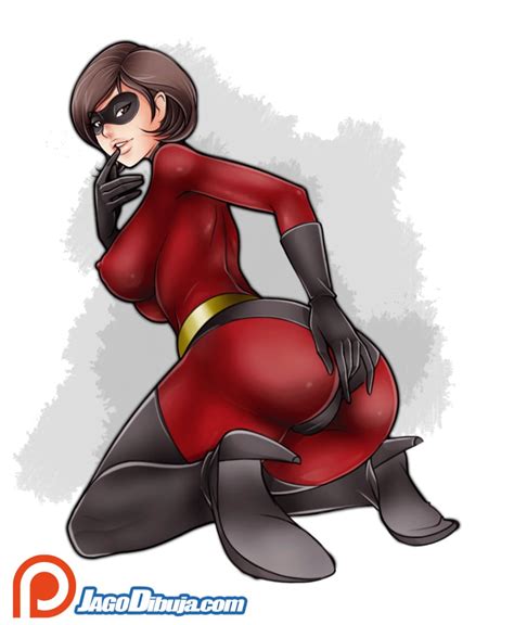 Rule 34 Animated Disney Elastigirl Helen Parr Jago Dibuja Pixar Smooth Skin Solo The