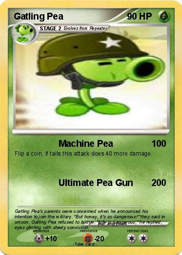 Pokémon Gatling Pea 111 111 Machine Pea My Pokemon Card