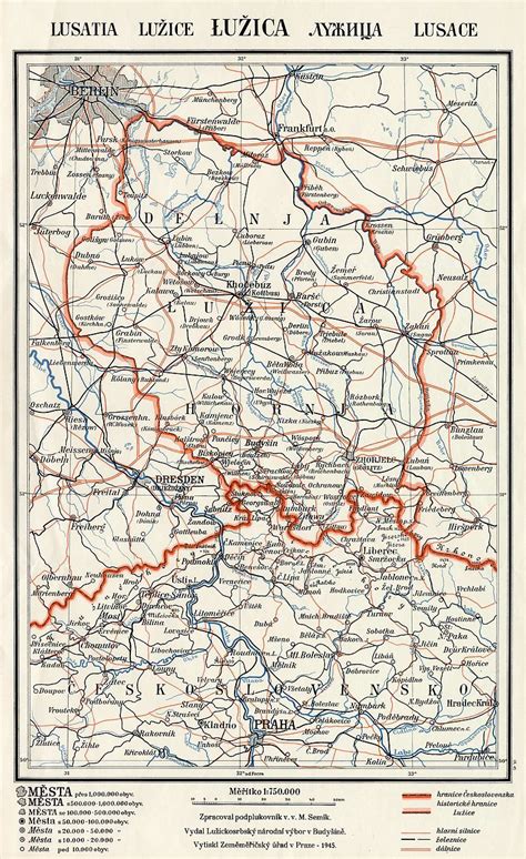 Lusatia European Map Historical Maps Map