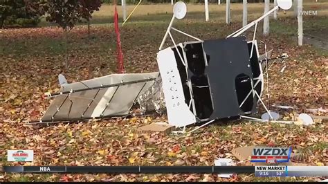Thats No Prop Satellite Crashes Onto Front Lawn