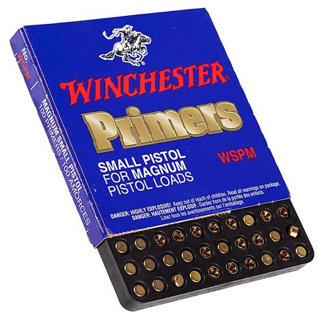 Winchester Wspm Small Pistol Magnum Primers 100 Ct Fin Feather Fur