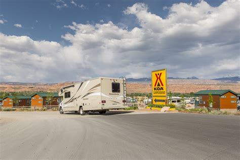 Moab Koa Holiday Rv Campground In Moab Ut
