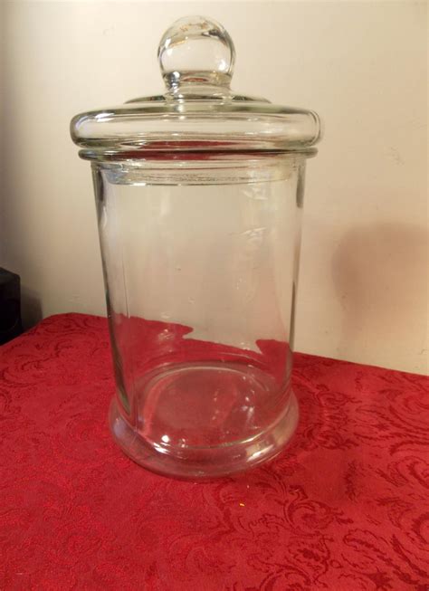 Clear Glass Specimen Jar And Lid Apothecary Stands 13 12 By Daiya