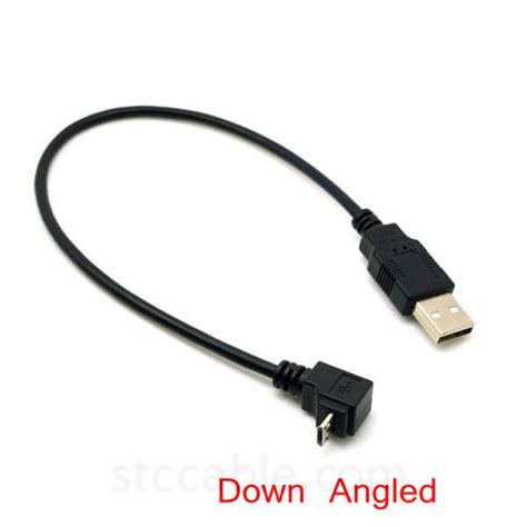 Down Angled 90 Degree Micro Usb To Usb Data Charge Cable China Stc