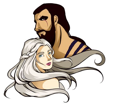Khal Drogo And Khaleesi By Rach Art On Deviantart