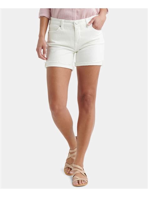 Lucky Brand Womens White Cuffed Shorts Size 1231