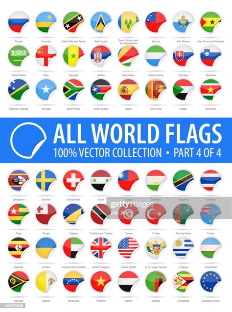 World Flags Vector Round Corner Glossy Icons Part 4 Of 4 High Res