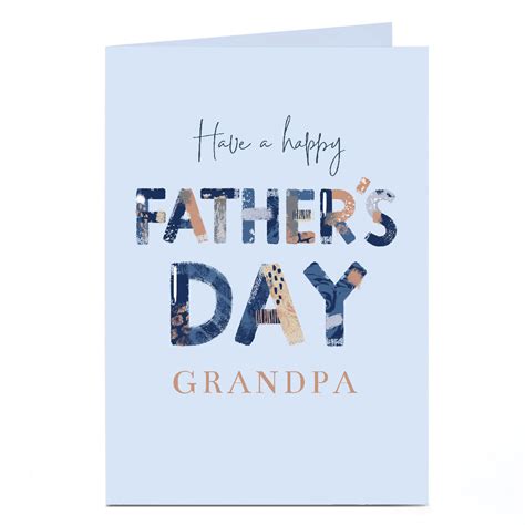 Buy Personalised Fathers Day Card Have A Happy Fathers Day Grandpa