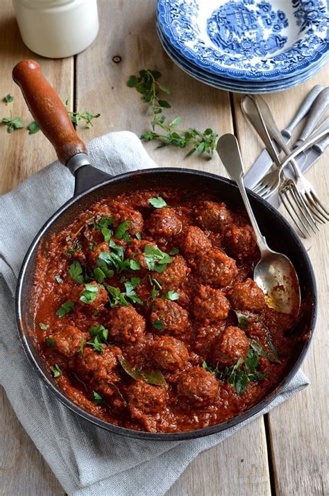 Our mystery party kits are written so that everyone gets a character and dress suggestions. Spanish meatballs | Favourite family supper recipes