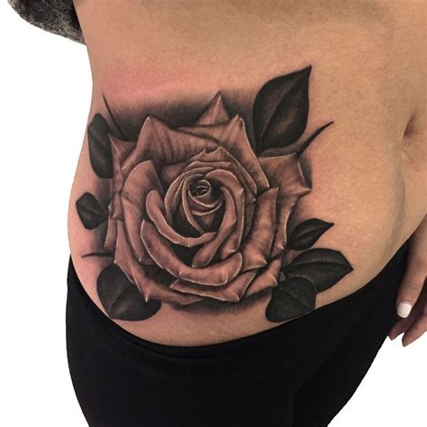 Realistic Rose Tattoo On The Hip By Martin Tattooxtran Done At