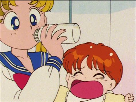 Sailor Moon R Episode 53 Usagi Stealing Manamis Bottle Sailor Moon