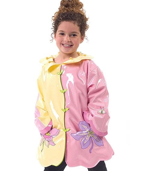 Pale Yellow And Pink Lotus Raincoat Infant Toddler And Kids By Kidorable