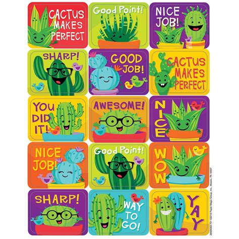 A Sharp Bunch Success Stickers Cactus Themed Classroom Cactus