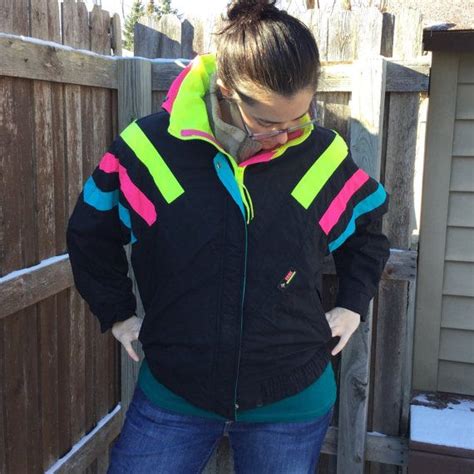 Neon Jacket 80s Jacket 90s Jacket Izzi Windbreaker Etsy 80s Jacket