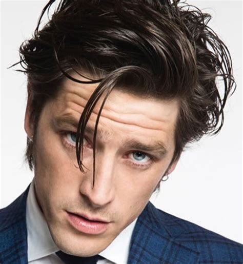 Layered haircut with side bang. 22 Inspiring Men's Medium Hairstyles You Should Try