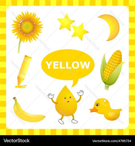 Yellow Color Royalty Free Vector Image Vectorstock