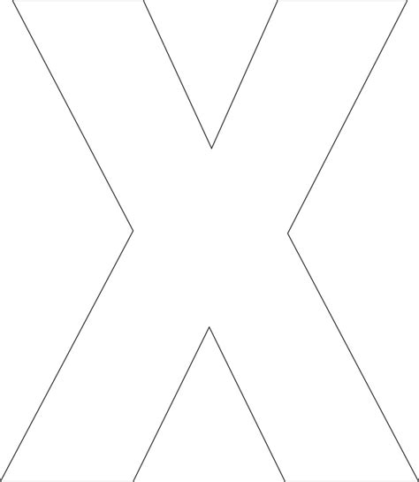 Download free a to z large stencil templates. 4 Best Images of Large Printable Letter X - X Letter Print ...