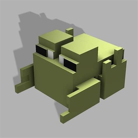 Articulated Minecraft Frog 3d Model 3d Printable Cgtrader