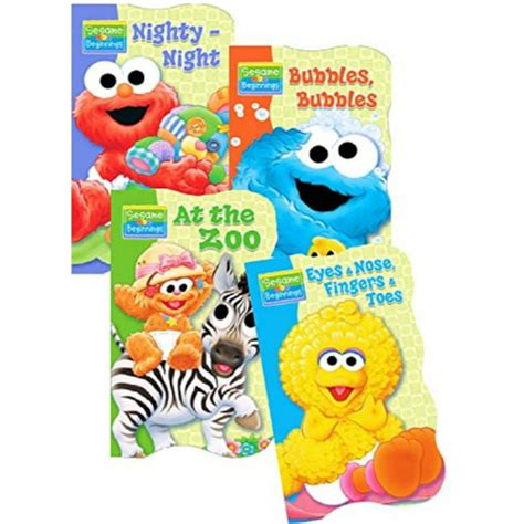 Sesame Street Beginnings Board Books Set Of Four