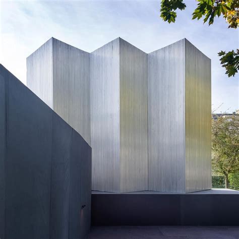 Pleated And Folded Aluminium Architecture Wallpaper Facade