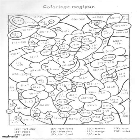 Cette page rapporte les différents coloriages magiques du site. Résultat de recherche d'images pour "coloriage magique avec les critères de divisibilité 6e ...