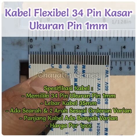 Jual Kabel Flexibel Pin Kasar Model Panjang Varian Ukuran Pin Mm