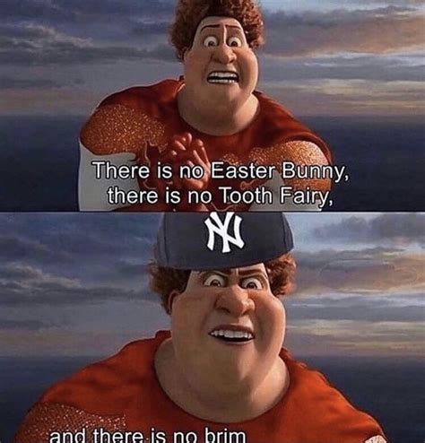 There Is No Brim Yankee With No Brim Know Your Meme