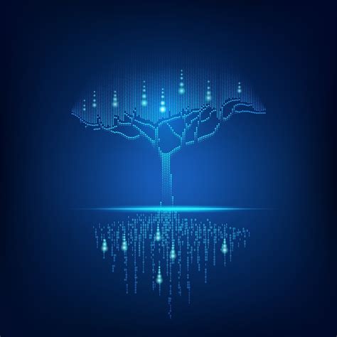 Premium Vector Digital Tree