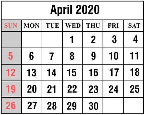 Printable Calenar For 2020 With Space To Write In 2021 Free Printable