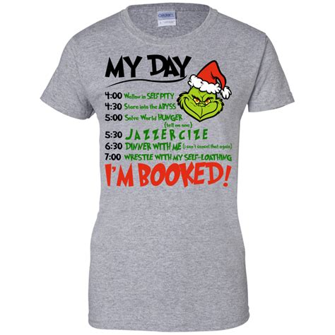 Download The Grinch - My Day - I'm Booked Christmas T-shirt