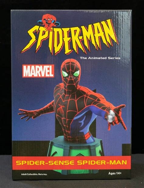 Marvel Animated Spidey Sense Spider Man Bust Sdcc 2022 Ltd 4361000