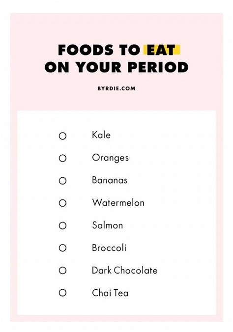 14 Foods To Eat And Avoid On Your Period Træning Sundhed Og