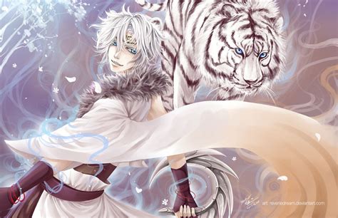 White Tiger Anime Art Beautiful Anime White Tiger
