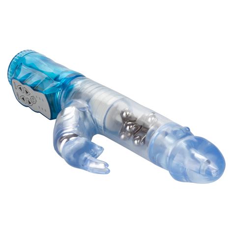 Waterproof Jack Rabbit Vibrator W 3 Rows Of Rotating Beads Sexyland