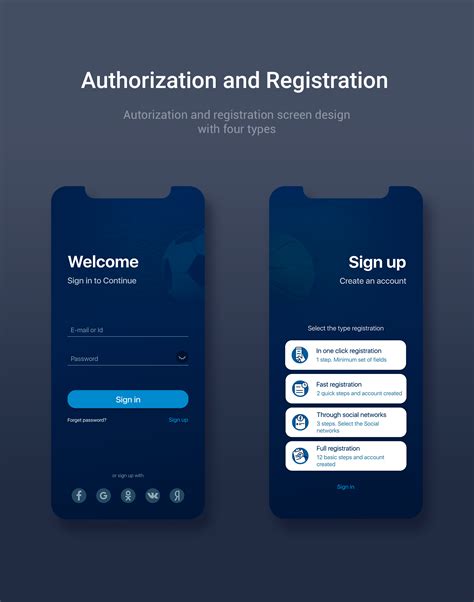 Uiux Registration And Authorization On Behance